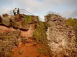 Hohenburg castle ruins in Homburg