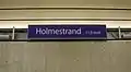 Info sign in the station