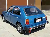 1978-1979 export 5-door model Civic with rear hatch opening down to the bumper.