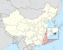 Location of Hong Kong