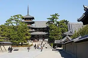 Hōryū-ji is widely known to be the oldest wooden architecture existing in the world.