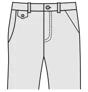 Slant-front pockets