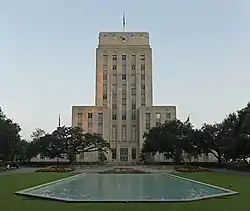 Houston City Hall located in Civic Center.