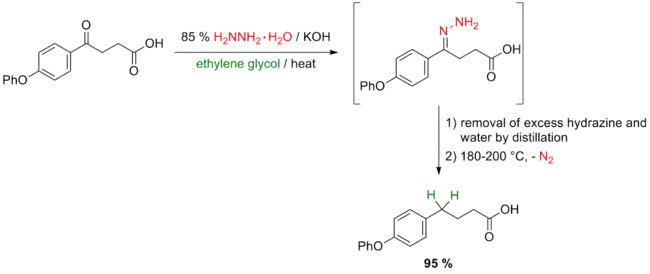 Scheme 5. Huang Minlon modification