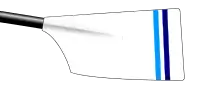 Image showing the rowing club's blade colours