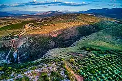 Looking north from Nahal Amud lookout