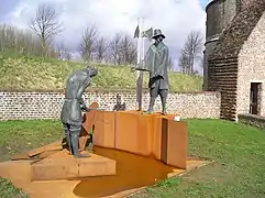 Monument on the defensive rampart of Hulst