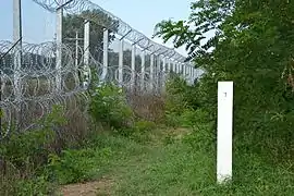 Hungarian-Serbian border near Mórahalom