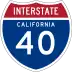 Interstate 40 marker