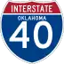 Interstate 40 marker