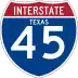 Interstate 45 marker