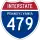 Interstate 479 marker