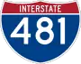 Interstate 481 marker