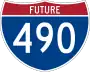 Future Interstate 490 marker