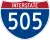 Interstate 505 marker