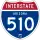 Interstate 510 marker