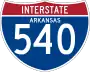 Interstate 540 marker