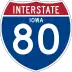 Interstate 80 marker