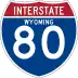 Interstate 80 marker