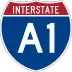 Interstate A-1 marker