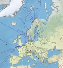 ICOS Station Map (March 2021)