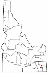 Location of Grace, Idaho