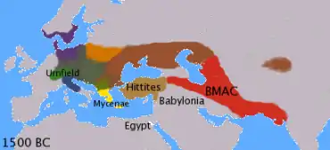 IE languages 1500 BC