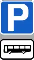 Sign F 205Bus Parking