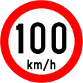 RUS 040Speed Limit (100 km/h)