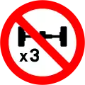 RUS 046Prohibited Number of Axles