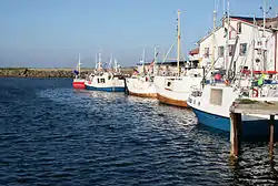 View of the village harbour