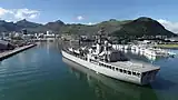 Shardul entering Port Louis, Mauritius.