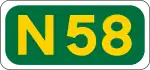 N58 road shield}}