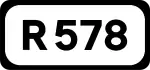 R578 road shield}}