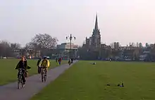 Looking towards Our Lady and the English Martyrs Church