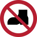 P060 – No outdoor footwear