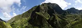 Mountainside seen from within Iao Valley