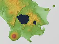 Ibusuki volcanic field Relief Map