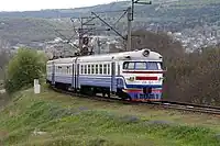 Electric train ″Electrichka″ in Crimea