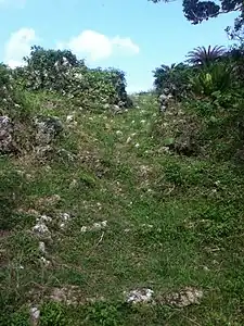 A battlement of Iha Castle.