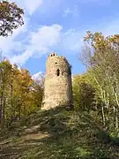 Ruins of a tower in Icafalău