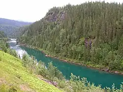 Ranelva river valley, see from the southern entrance