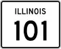 Illinois Route 101 marker