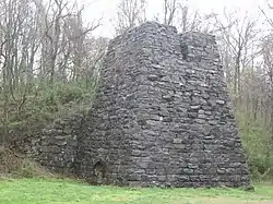 Illinois Iron Furnace, a historic site in the township