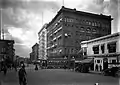 The Imperial Hotel circa 1915, with the newer (1909) building in the background