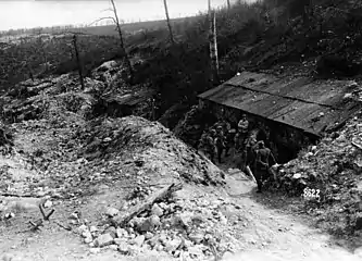 German dugouts in the Argonnes