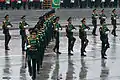 An honor guard performance in Ashgabat.