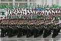 A military parade in Ashgabat.