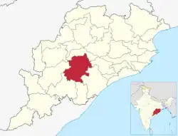 Location in Odisha