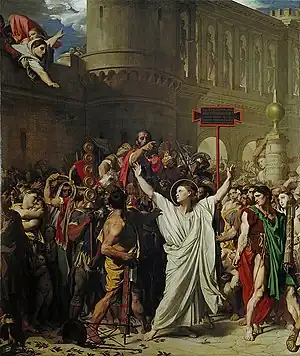 Painting of the Martyrdom of Saint Symphorian, by Jean Auguste Dominique Ingres, 1824 to 1834